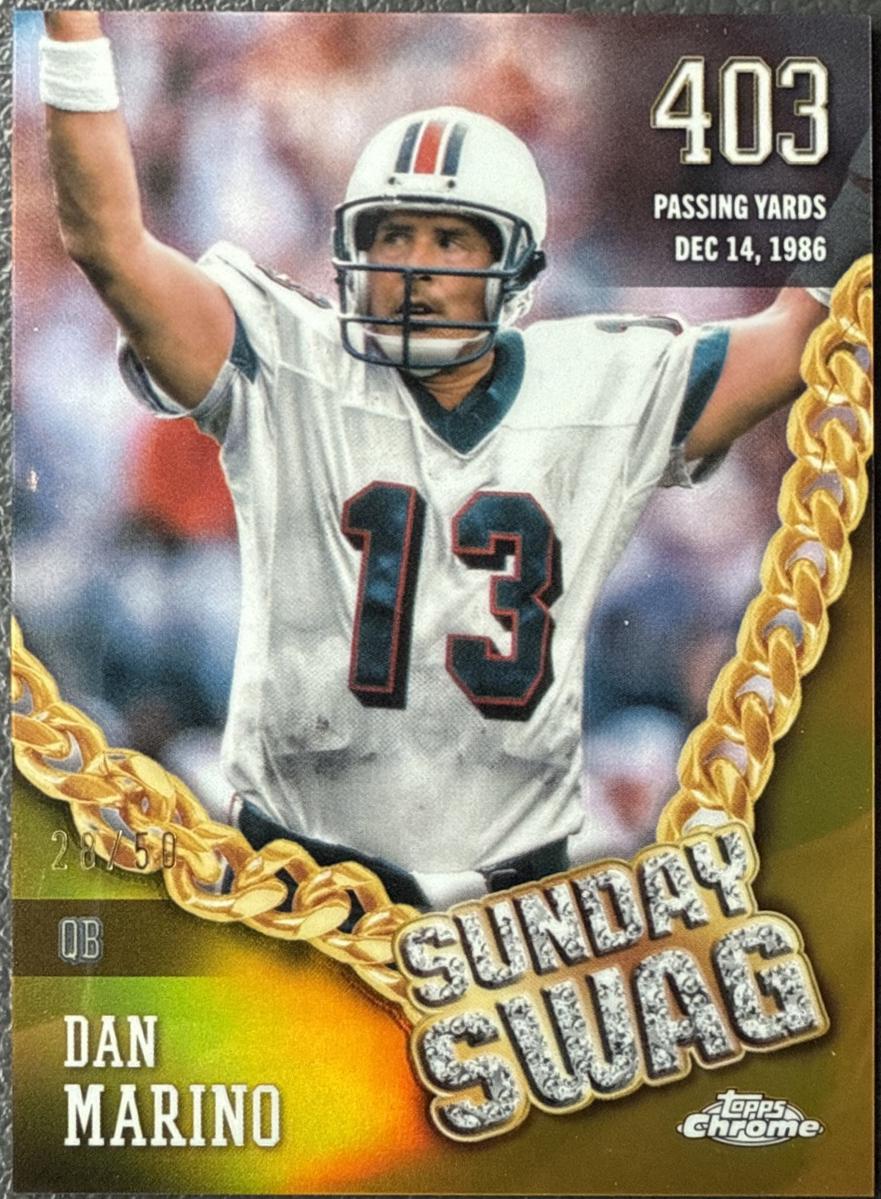 2024 Topps Chrome Sunday Swag Dan Marino #SS-6 card