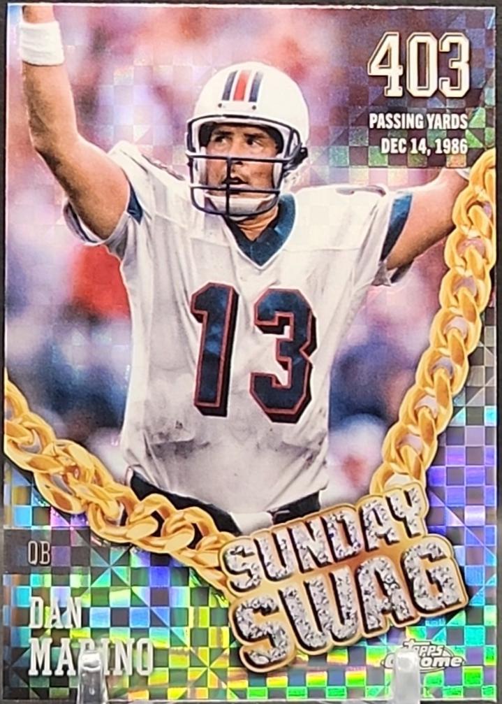 2024 Topps Chrome Sunday Swag Dan Marino [X-Fractor] #SS-6 card