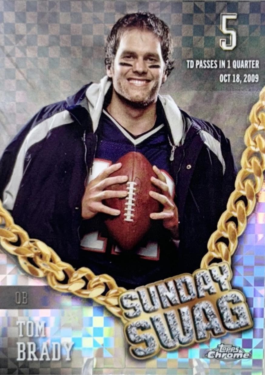 2024 Topps Chrome Sunday Swag Tom Brady [X-Fractor] #SS-1 card