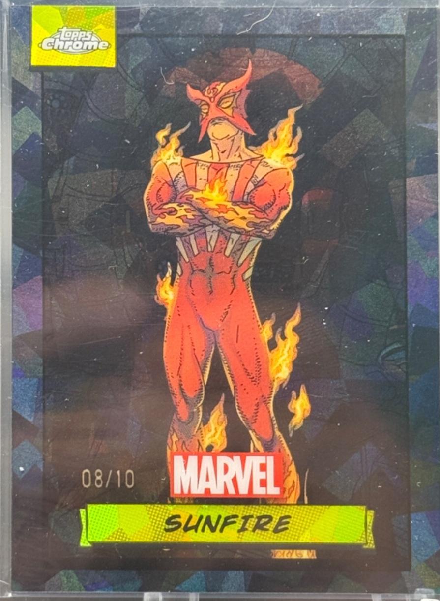 2024 Topps Chrome Sunfire [Black Sapphire] #142 card