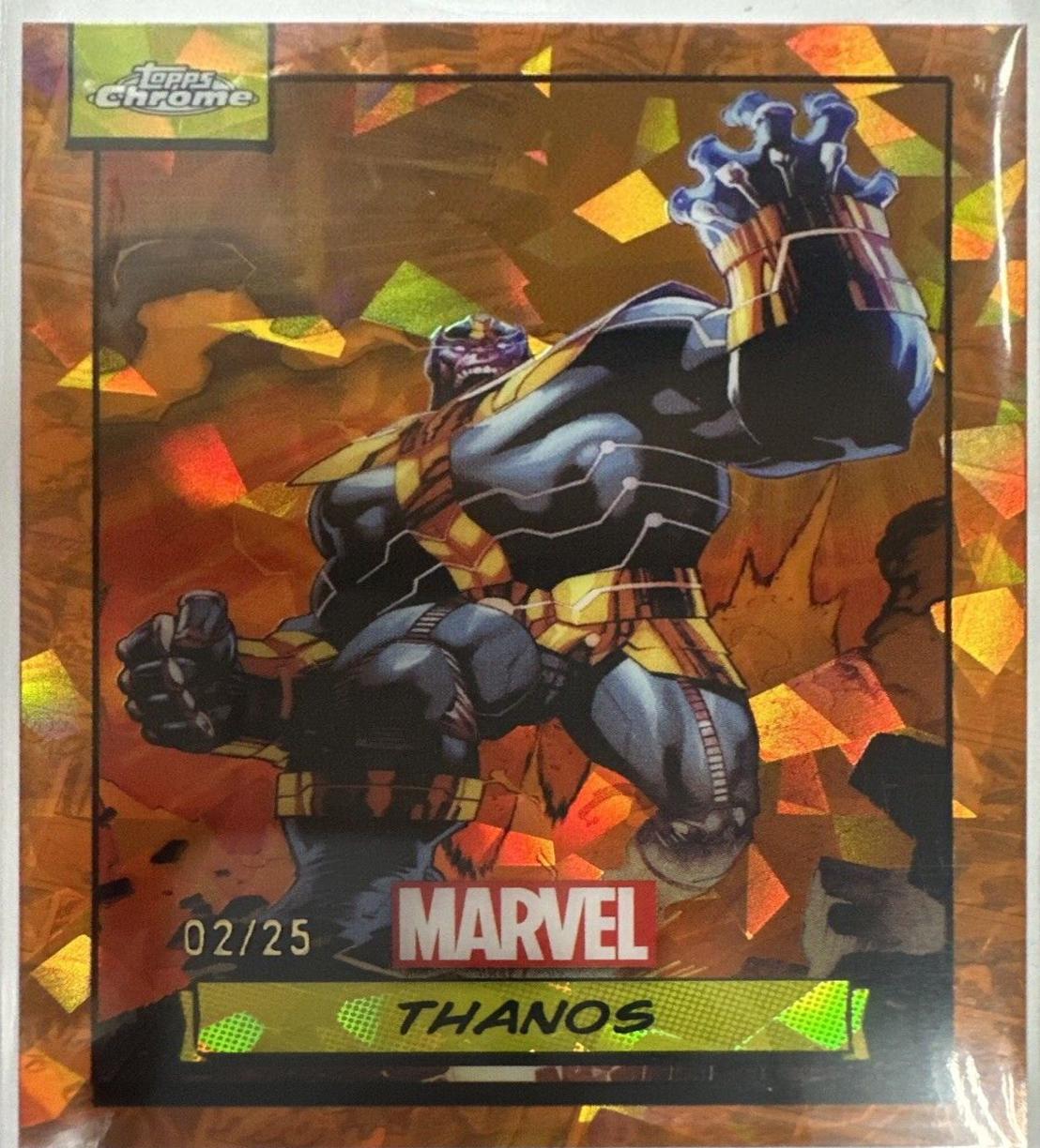 2024 Topps Chrome Thanos [Orange Sapphire] #72 card