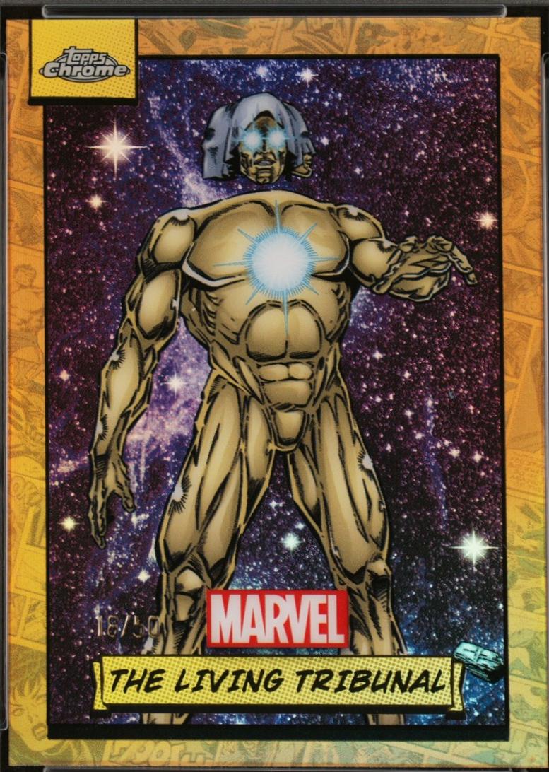 2024 Topps Chrome The Living Tribunal [Gold Refractor] #99 card