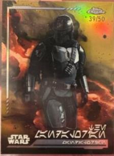 2024 Topps Chrome The Mandalorian [Gold Refractor] #21 card
