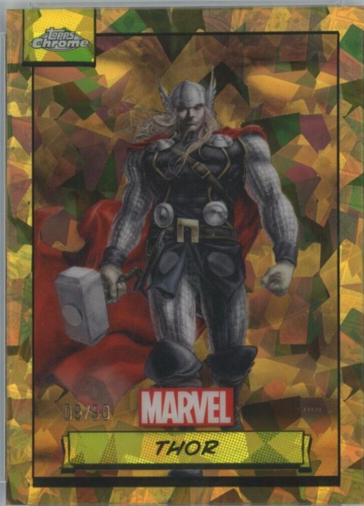 2024 Topps Chrome Thor [Gold Sapphire] #32 card