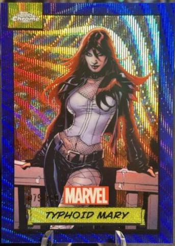 2024 Topps Chrome Typhoid Mary [Blue Wave] #36 card