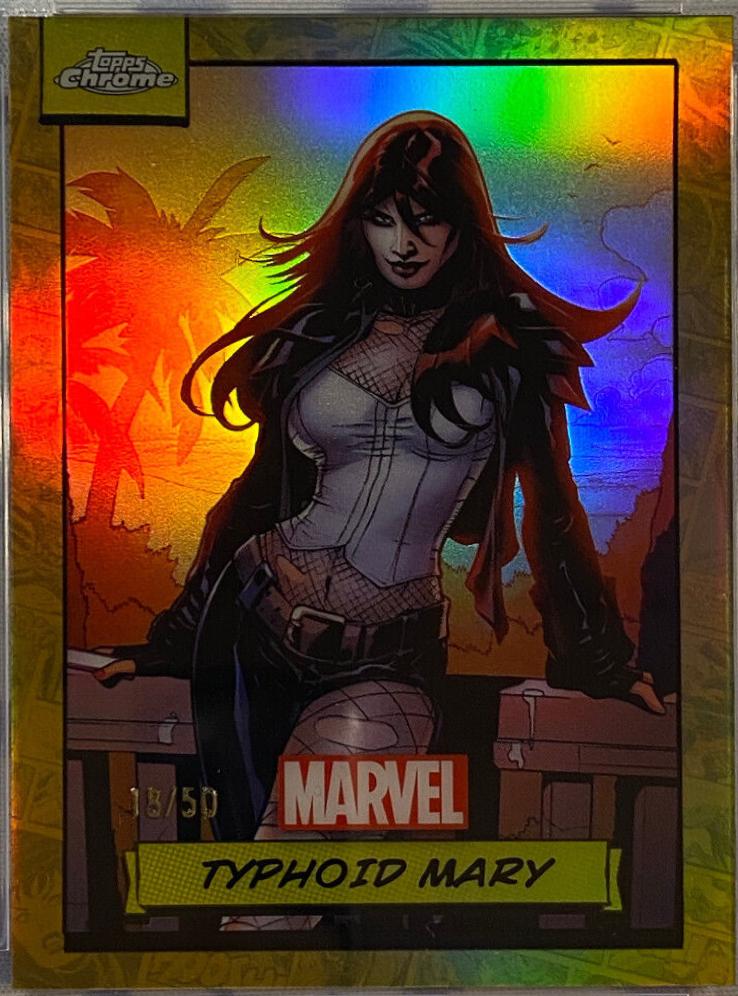 2024 Topps Chrome Typhoid Mary [Gold Refractor] #36 card