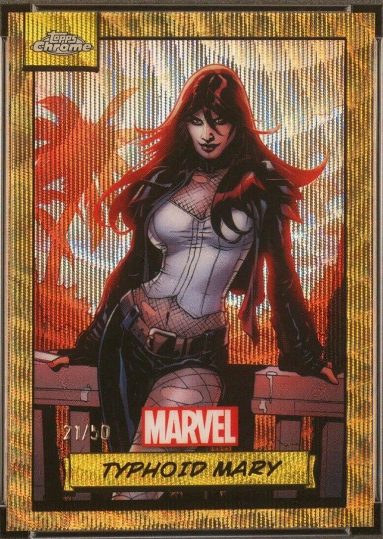 2024 Topps Chrome Typhoid Mary [Gold Wave] #36 card