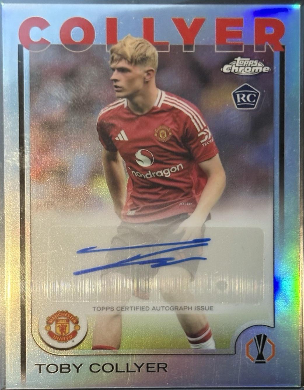 2024 Topps Chrome UEFA Autograph Toby Collyer #CA-TC card