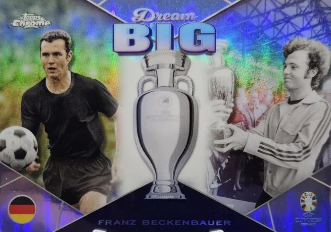 2024 Topps Chrome UEFA Euro Dream Big Franz Beckenbauer #DB-4 card