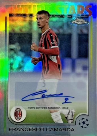 2024 Topps Chrome UEFA Future Stars Autograph Francesco Camarda #FSA-FC card