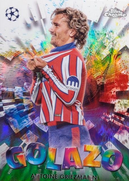 2024 Topps Chrome UEFA Golazo Antoine Griezmann #GZ-17 card