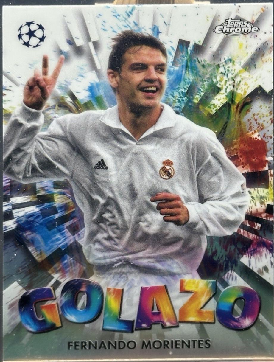 2024 Topps Chrome UEFA Golazo Fernando Morientes #GZ-15 card