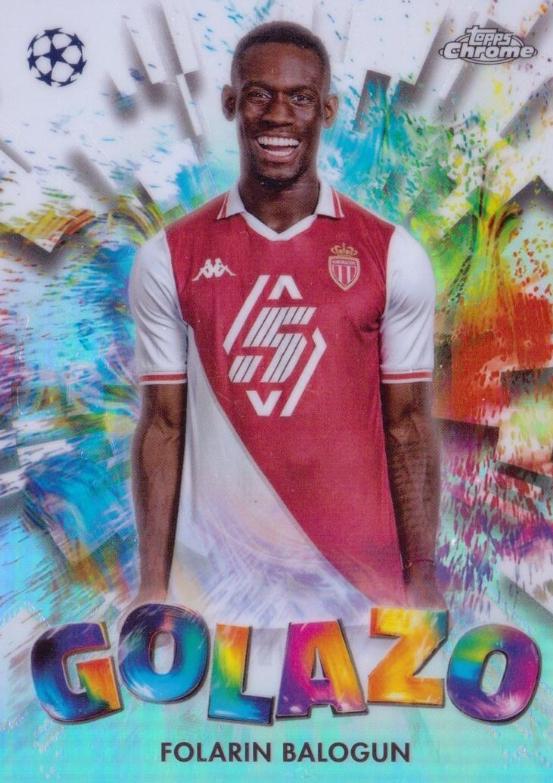 2024 Topps Chrome UEFA Golazo Folarin Balogun #GZ-26 card
