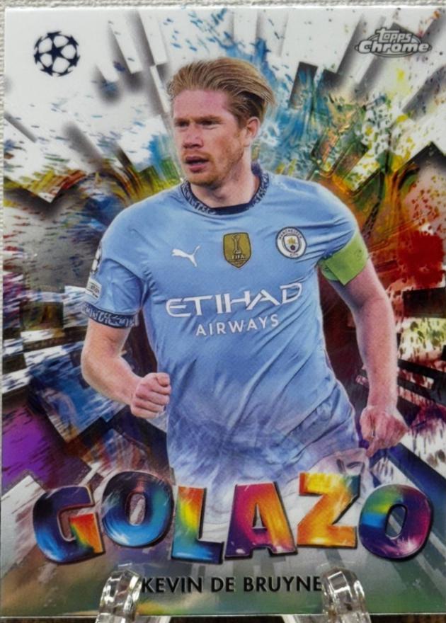 2024 Topps Chrome UEFA Golazo Kevin De Bruyne #GZ-29 card