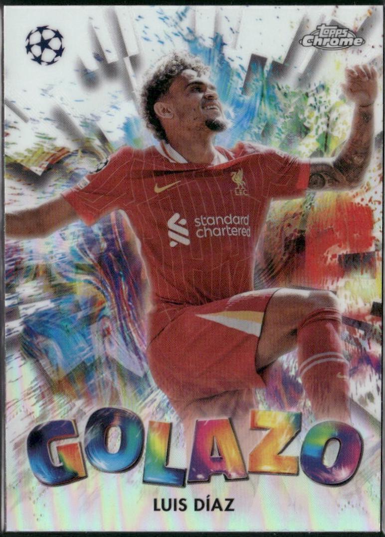 2024 Topps Chrome UEFA Golazo Luis Diaz #GZ-23 card