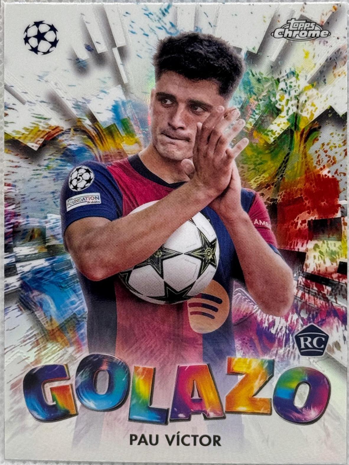2024 Topps Chrome UEFA Golazo Pau Victor #GZ-24 card