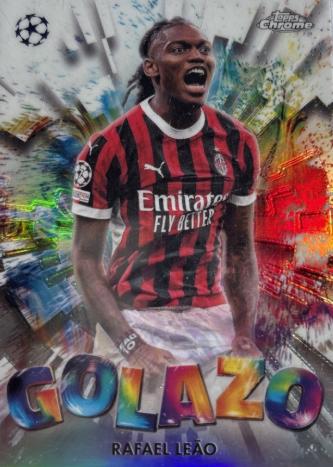 2024 Topps Chrome UEFA Golazo Rafael Leao #GZ-10 card