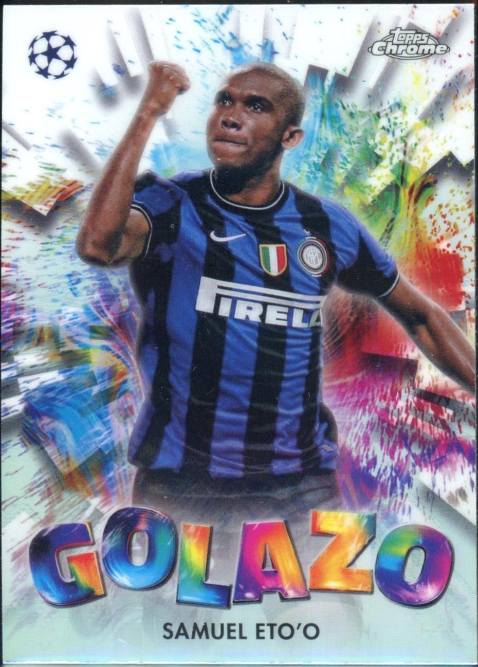 2024 Topps Chrome UEFA Golazo Samuel Eto'o #GZ-13 card