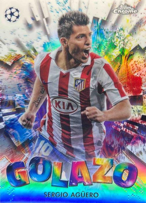 2024 Topps Chrome UEFA Golazo Sergio Aguero #GZ-30 card