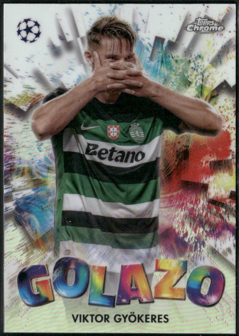 2024 Topps Chrome UEFA Golazo Viktor Gyokeres #GZ-19 card