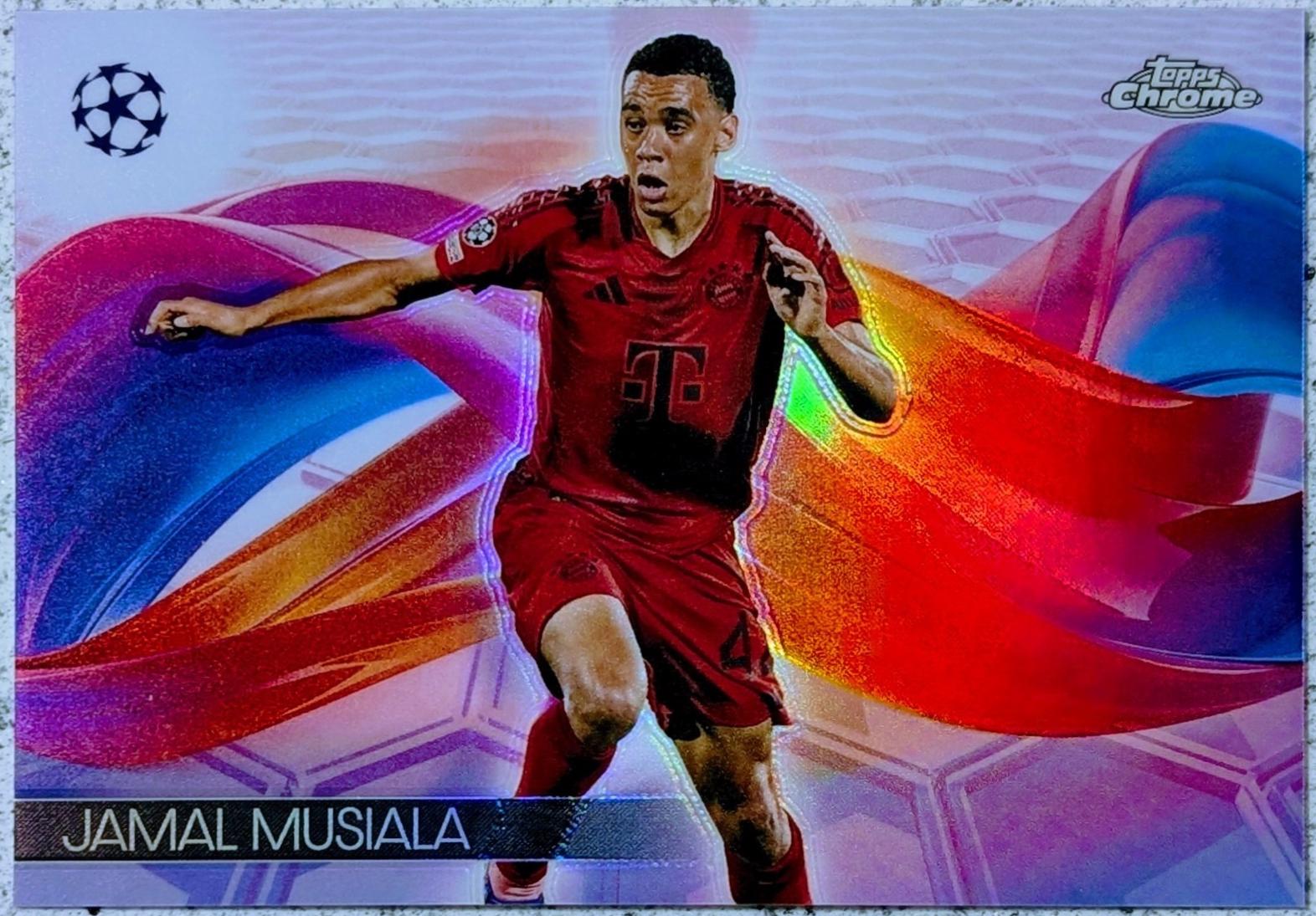 2024 Topps Chrome UEFA Helix Jamal Musiala #H-4 card