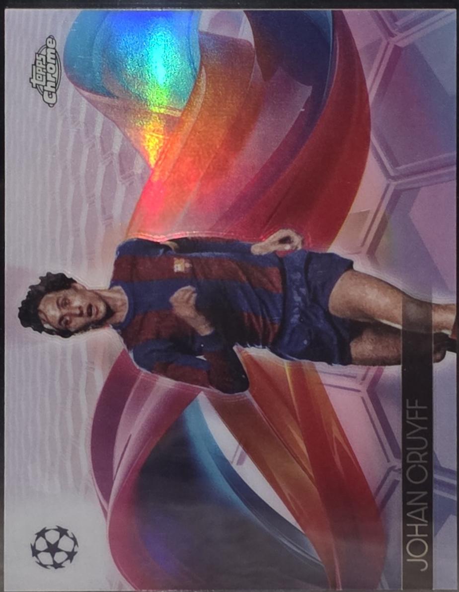 2024 Topps Chrome UEFA Helix Johan Cruyff #H-10 card