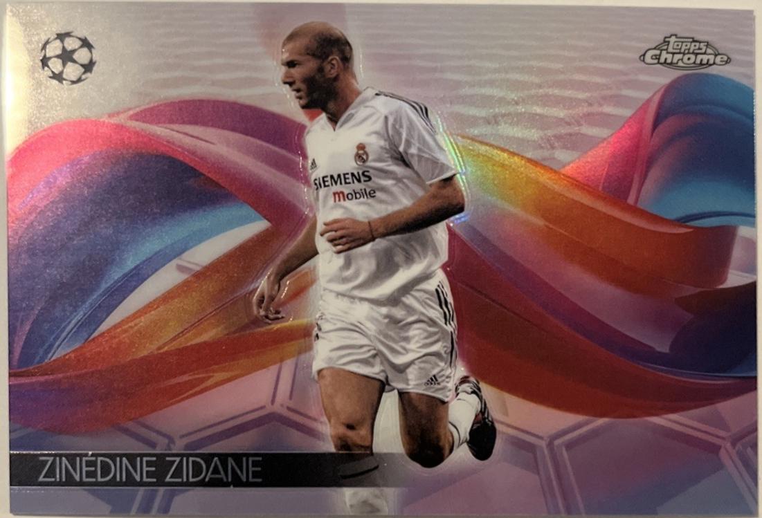 2024 Topps Chrome UEFA Helix Zinedine Zidane #H-7 card