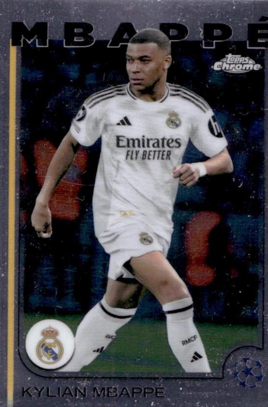 2024 Topps Chrome UEFA Kylian Mbappe #1 card