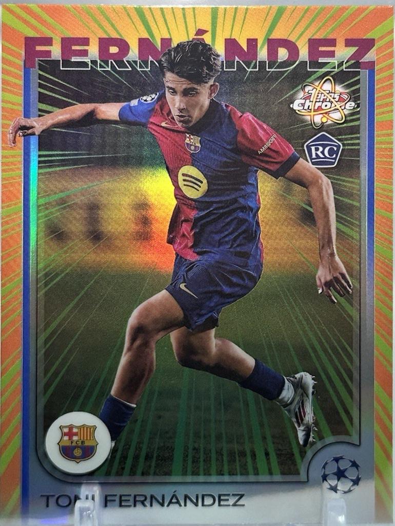 2024 Topps Chrome UEFA Radiating Rookie Toni Fernandez #RR-4 card