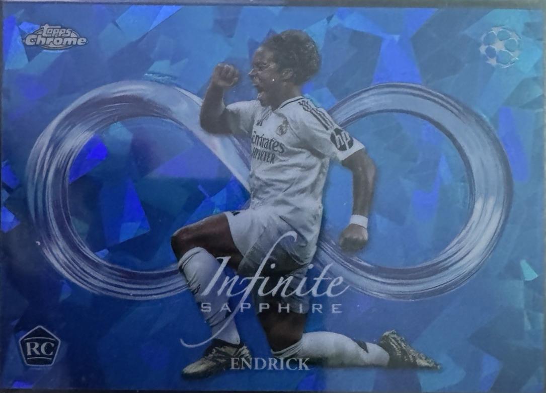 2024 Topps Chrome UEFA Sapphire Infinite Endrick #IS-1 card