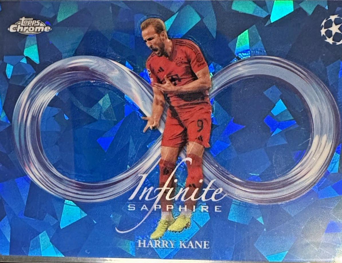 2024 Topps Chrome UEFA Sapphire Infinite Harry Kane #IS-3 card