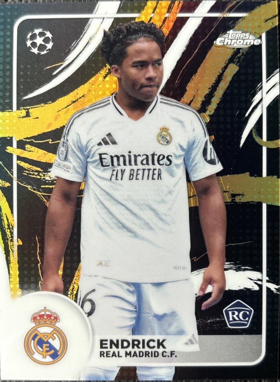 2024 Topps Chrome UEFA Soccer Brush Endrick #SB-1 card