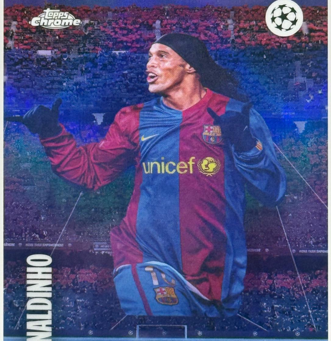 2024 Topps Chrome UEFA Tifo Ronaldinho #TF-10 card