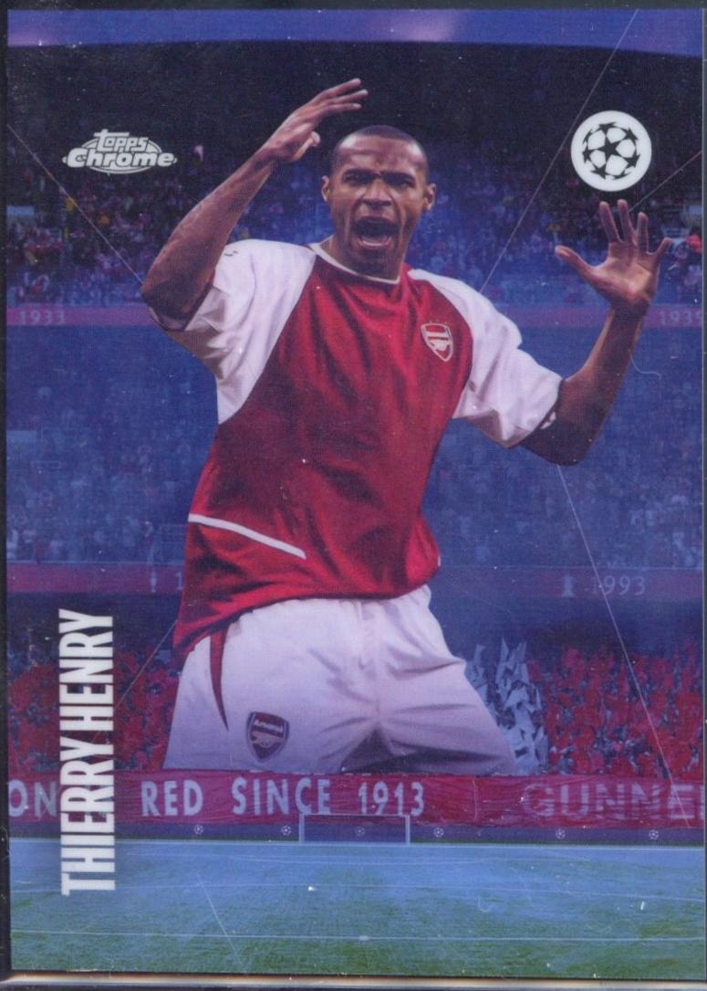 2024 Topps Chrome UEFA Tifo Thierry Henry #TF-4 card