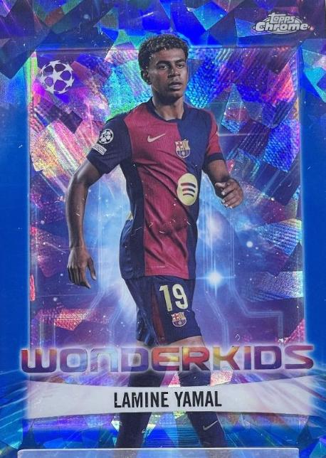 2024 Topps Chrome UEFA Wonderkids Lamine Yamal [Sapphire] #WK-1 card