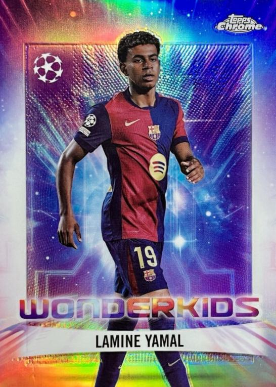 2024 Topps Chrome UEFA Wonderkids Lamine Yamal #WK-1 card