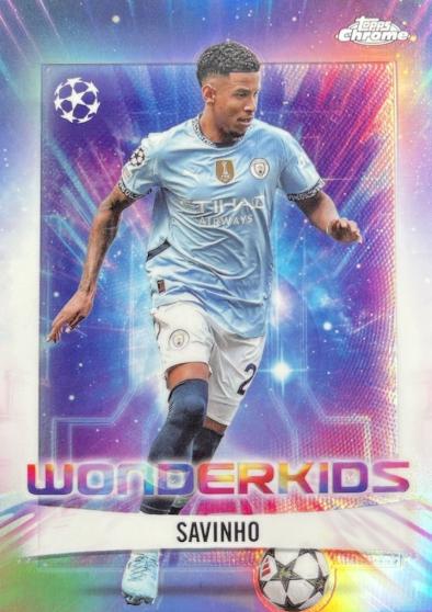 2024 Topps Chrome UEFA Wonderkids Savinho #WK-17 card