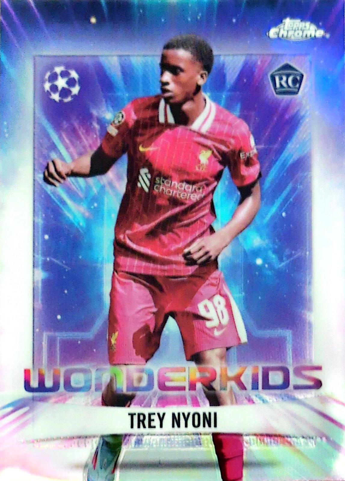 2024 Topps Chrome UEFA Wonderkids Trey Nyoni #WK-18 card