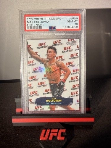 2024 Topps Chrome UFC Fight Night Max Holloway #UFN-9 card