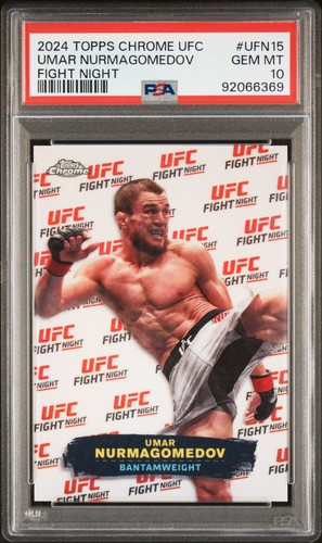 2024 Topps Chrome UFC Fight Night Umar Nurmagomedov #UFN-15 card