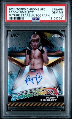 2024 Topps Chrome UFC Future Stars Autograph Paddy Pimblett #FSA-PPI card
