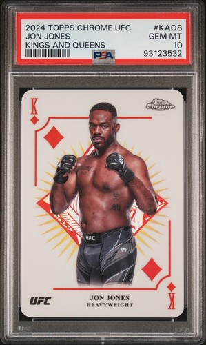 2024 Topps Chrome UFC Kings and Queens Jon Jones #KAQ-8 card