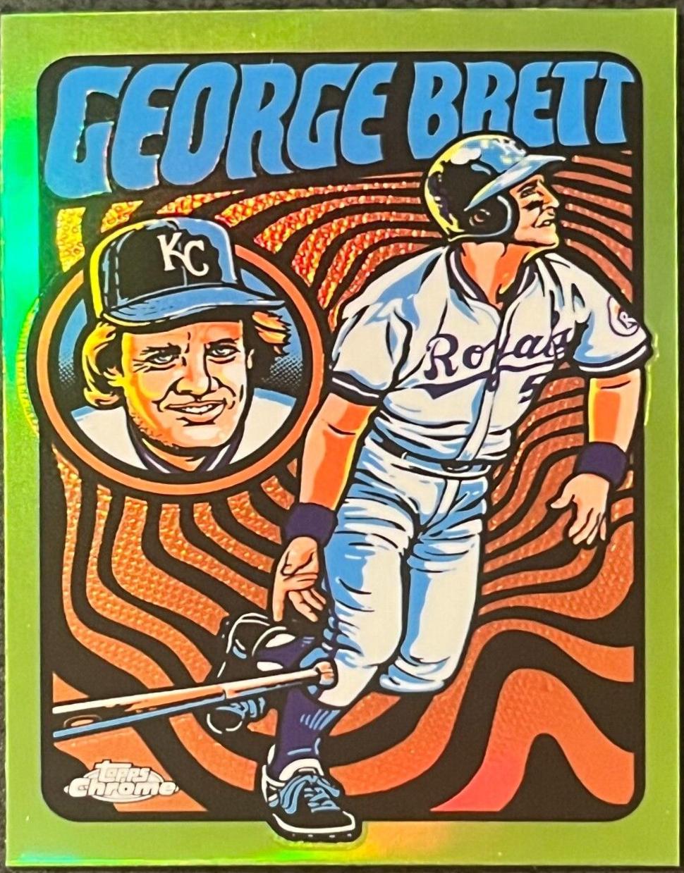 2024 Topps Chrome Ultraviolet All-Stars George Brett #UV-10 card