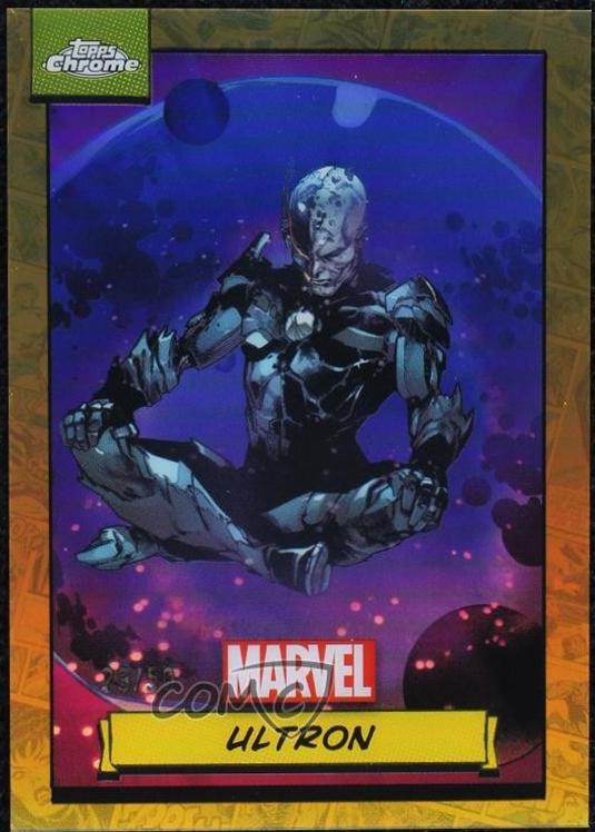 2024 Topps Chrome Ultron [Gold Refractor] #56 card