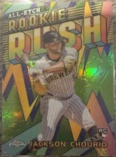2024 Topps Chrome Update All-Etch Rookie Rush Jackson Chourio #CAERU-3 card