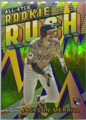 2024 Topps Chrome Update All-Etch Rookie Rush Jackson Merrill #CAERU-4 card
