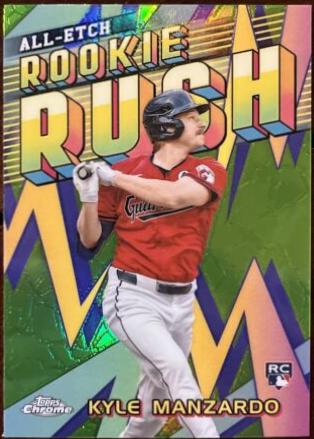2024 Topps Chrome Update All-Etch Rookie Rush Kyle Manzardo #CAERU-10 card