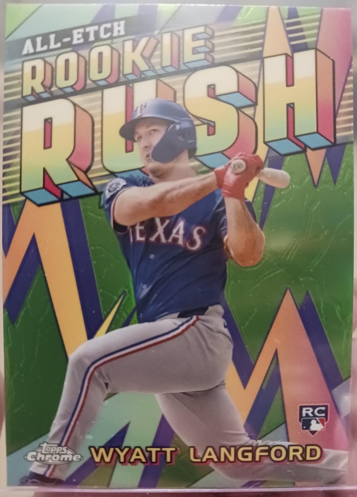 2024 Topps Chrome Update All-Etch Rookie Rush Wyatt Langford #CAERU-6 card