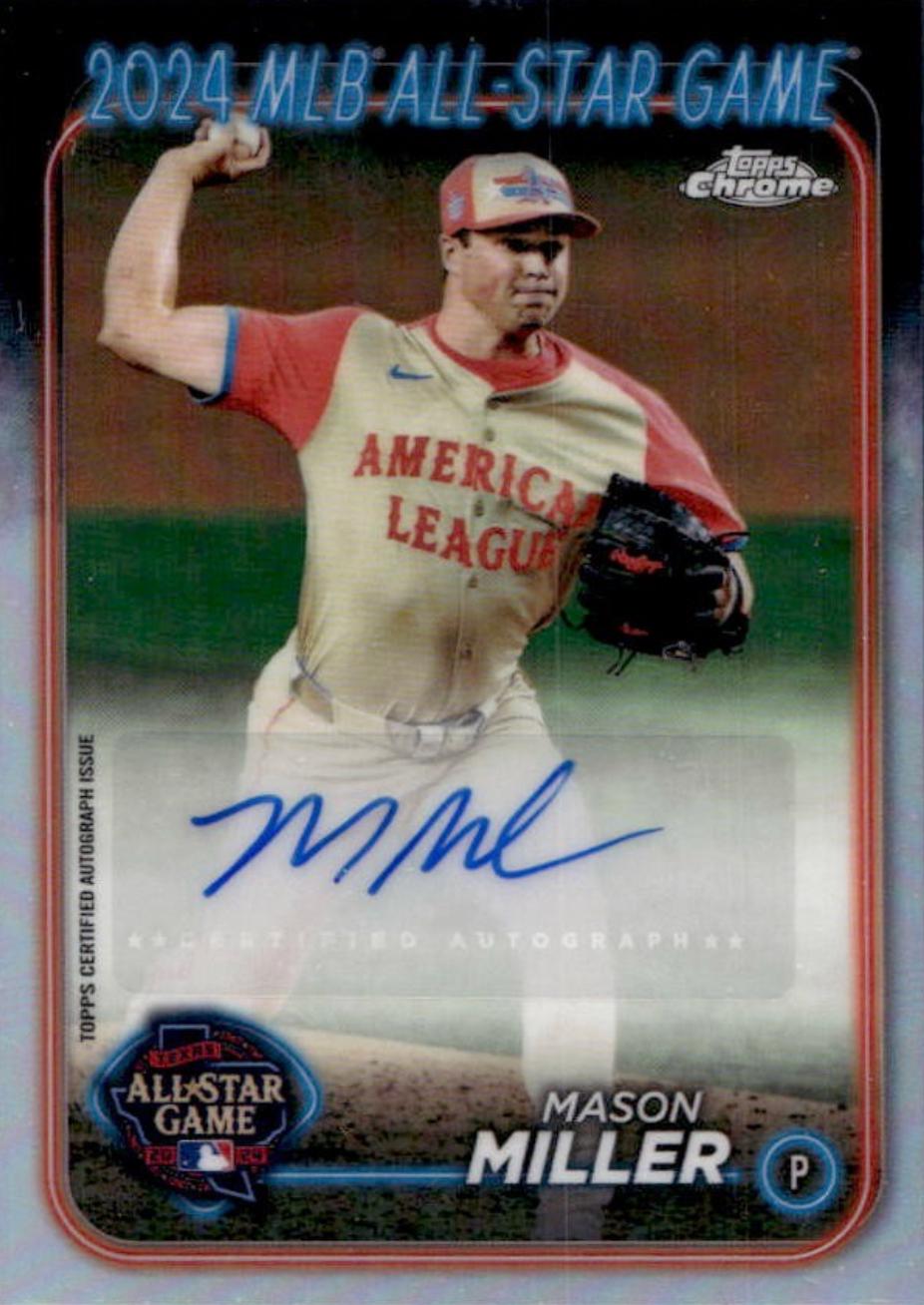 2024 Topps Chrome Update All-Star Game Autograph Mason Miller #ASGCA-MM card