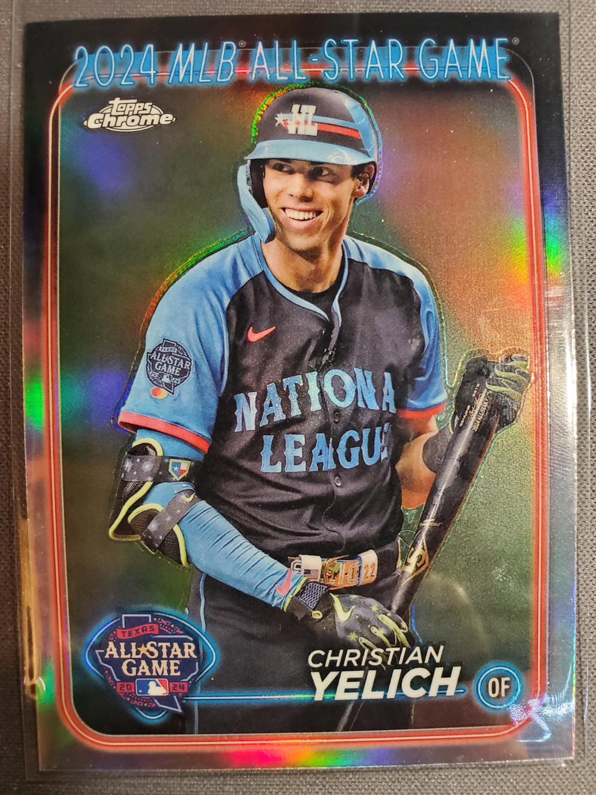 2024 Topps Chrome Update All-Star Game Christian Yelich #ASGC-17 card